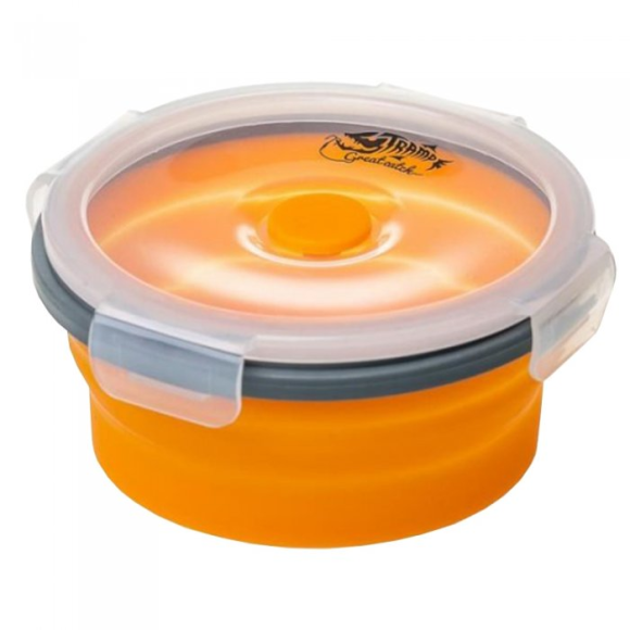 Tramp Контейнер складной с крышкой-защелкой 550 мл, оранжевый, TRC-088