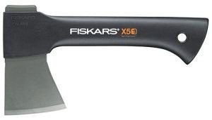 Топор Fiskars X5 малый туристический (с брезентовым чехлом), 121121