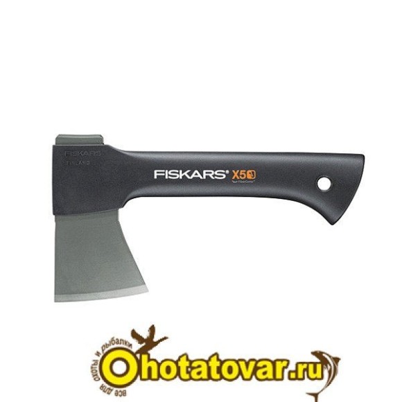 Топор Fiskars X5 малый туристический (с брезентовым чехлом), 121121