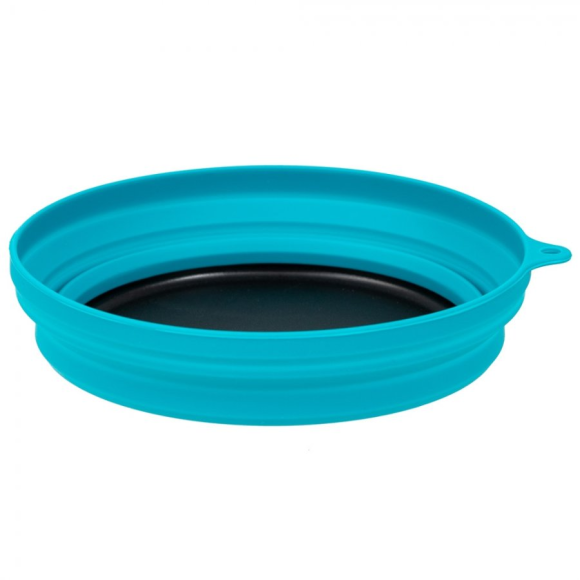 Tramp Тарелка силиконовая с пластиковым дном 550 мл, аквамарин, TRC-090