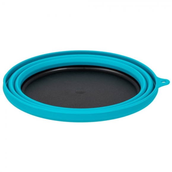 Tramp Тарелка силиконовая с пластиковым дном 550 мл, аквамарин, TRC-090