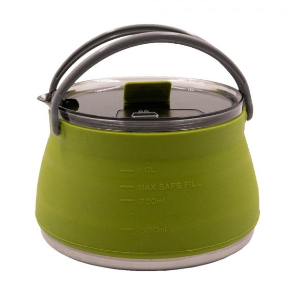 Tramp Чайник складной силиконовый 1 л, оливковый, TRC-037