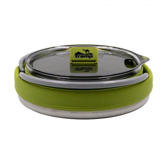 Tramp Чайник складной силиконовый 1 л, оливковый, TRC-037