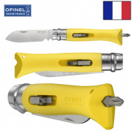 Нож с отверткой Opinel 9VRI DIY Yellow (Bricolage)