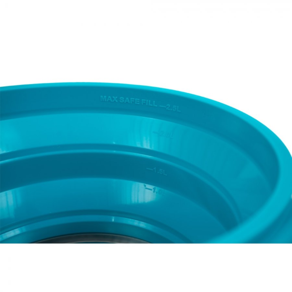 Котелок складной силиконовый Tramp 2,5 л аквамарин, TRC-037