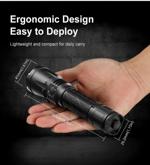 Фонарь KLARUS XT21X Pro, 4400Lm, акк.5000mAh, черный