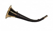 горн охотничий (кожаная отделка) 30 см, круглый (40шт/уп)