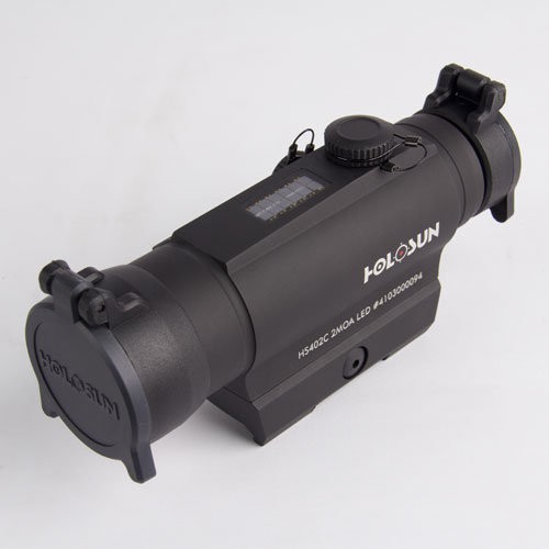 Коллиматор Holosun Tube на Weaver/Picatinny + солн.бат.,быстросъемн.,точка 2MOA, 12 подсв. (+NV), 333гр. (20 шт./уп.)