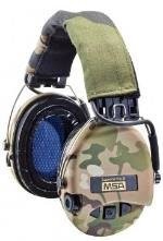 НАУШНИКИ АКТИВНЫЕ MSA SUPREME PRO-X CAMO, ФОНАРИК, SNR25DB, NRR18DB, MULTICAM/КАМУФЛЯЖ, ВХОД AUX 3,5ММ, 2ХAAA, 310ГР., SOR75302-X-08