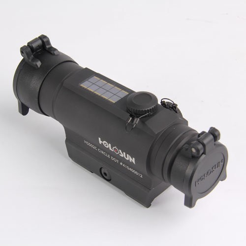 Коллиматор Holosun Tube на Weaver/Picatinny+солн.бат,быстросъемн,точка/круг-точка 2/65MOA,11подсв(+NV),333г 20 шт/уп