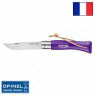 Складной нож Opinel Tradition Color №07 клинок 8см, нерж.сталь, граб, фиолетовый, темляк