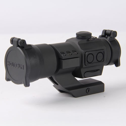 Коллиматор Holosun Tube на Weaver/Picatinny, точка 2MOA, 12 подсветки (+NV), бат.лоток, крон. с выносом, 274гр. 40 шт/уп