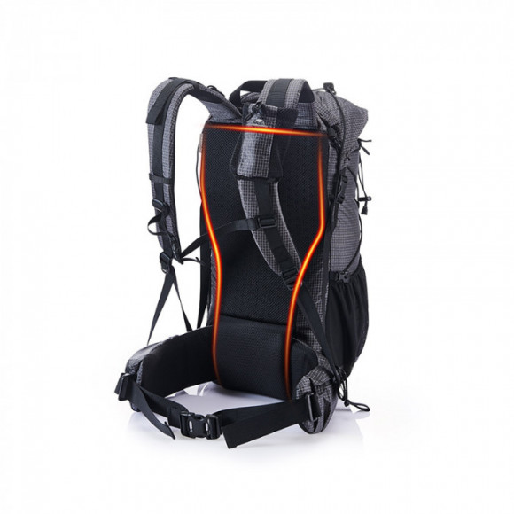 Рюкзак туристический NATUREHIKE Rock, 40L+5L, 26х18х56см, черный
