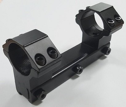 Кронштейн моноблок с кольцами 25,4 мм на планку 11-12 мм, с упором, FT-M-A087