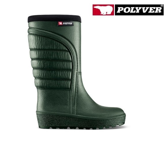 Детские сапоги из полиуретана Polyver зеленые