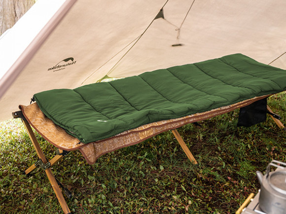 Спальный мешок NATUREHIKE F150 Envelop Cotton Green