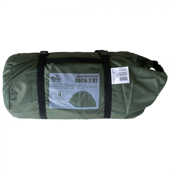 Экспедиционная палатка Tramp Rock 4 (V2) (Зеленый), TRT-29-green