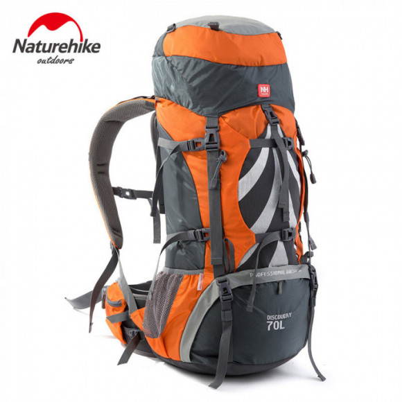 Рюкзак туристический NATUREHIKE Tanfeng Orange (70+5 литров)
