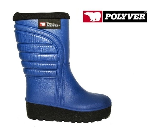 Детские сапоги из полиуретана Polyver синие