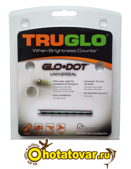 Светящаяся оптоволоконная мушка для оружия Truglo TG91, 91