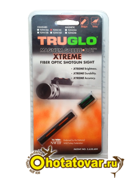 Светящаяся оптоволоконная мушка для оружия Truglo TG941, 00941XC